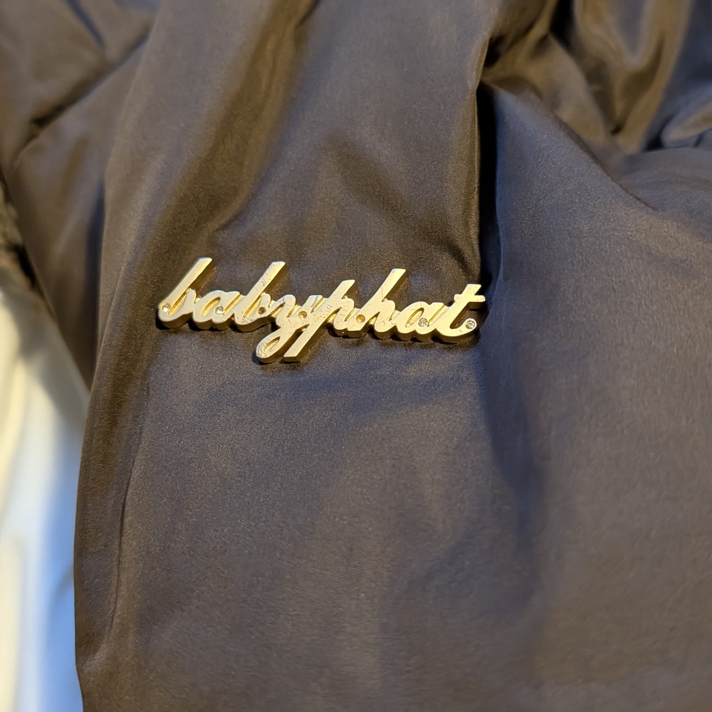 Vtg 90s Baby Phat Womens Reversible Baby Doll Cropped Hooded Puffer Jacket Y2K S - Picture 4 of 10